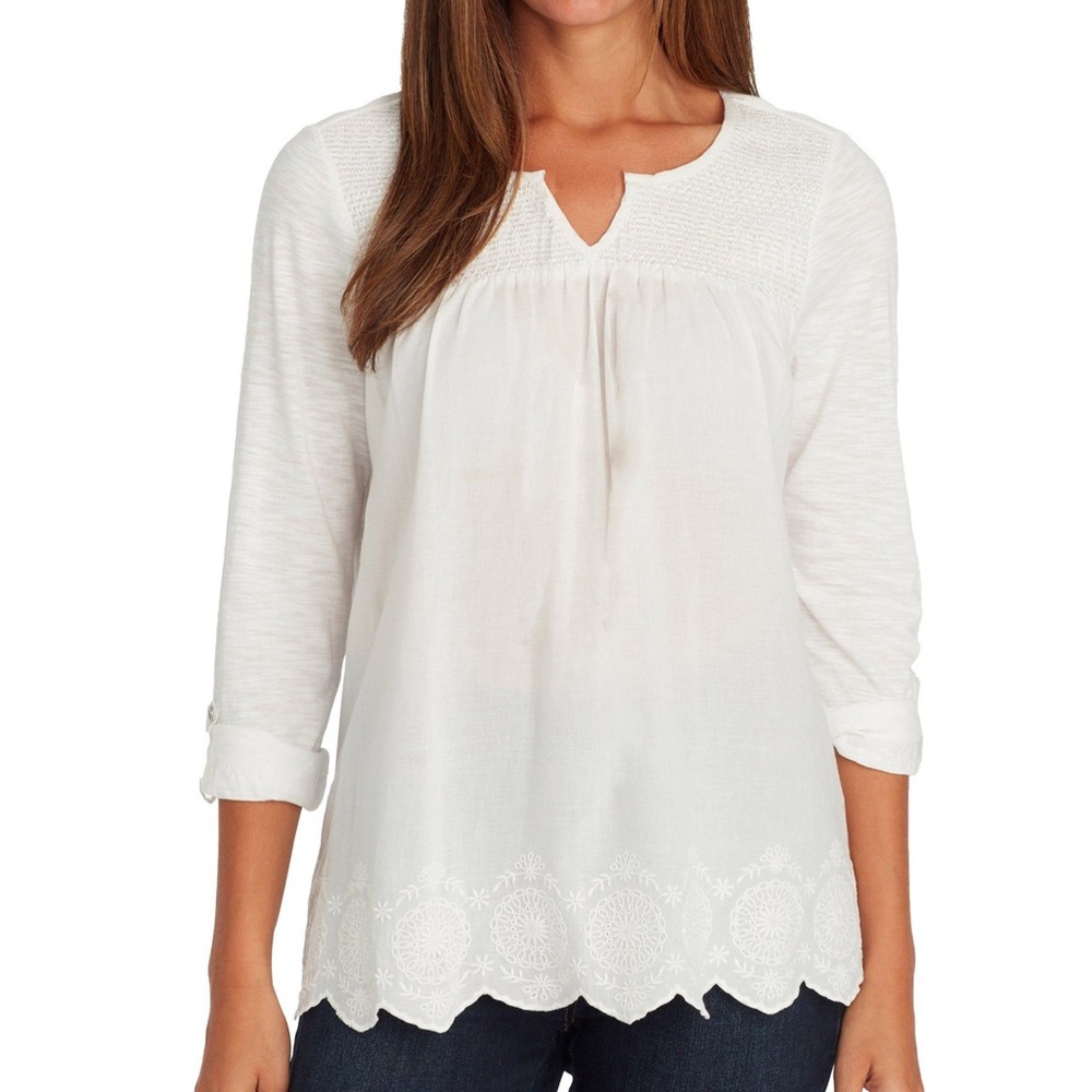 169. NWT Gloria Vanderbilt Daphne Lace Woven Blouses